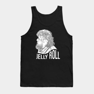 Jelly Roll // White retro Tank Top